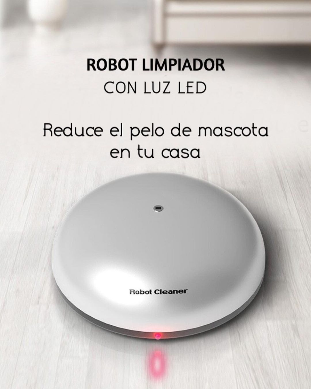 Robot limpiador con luz led