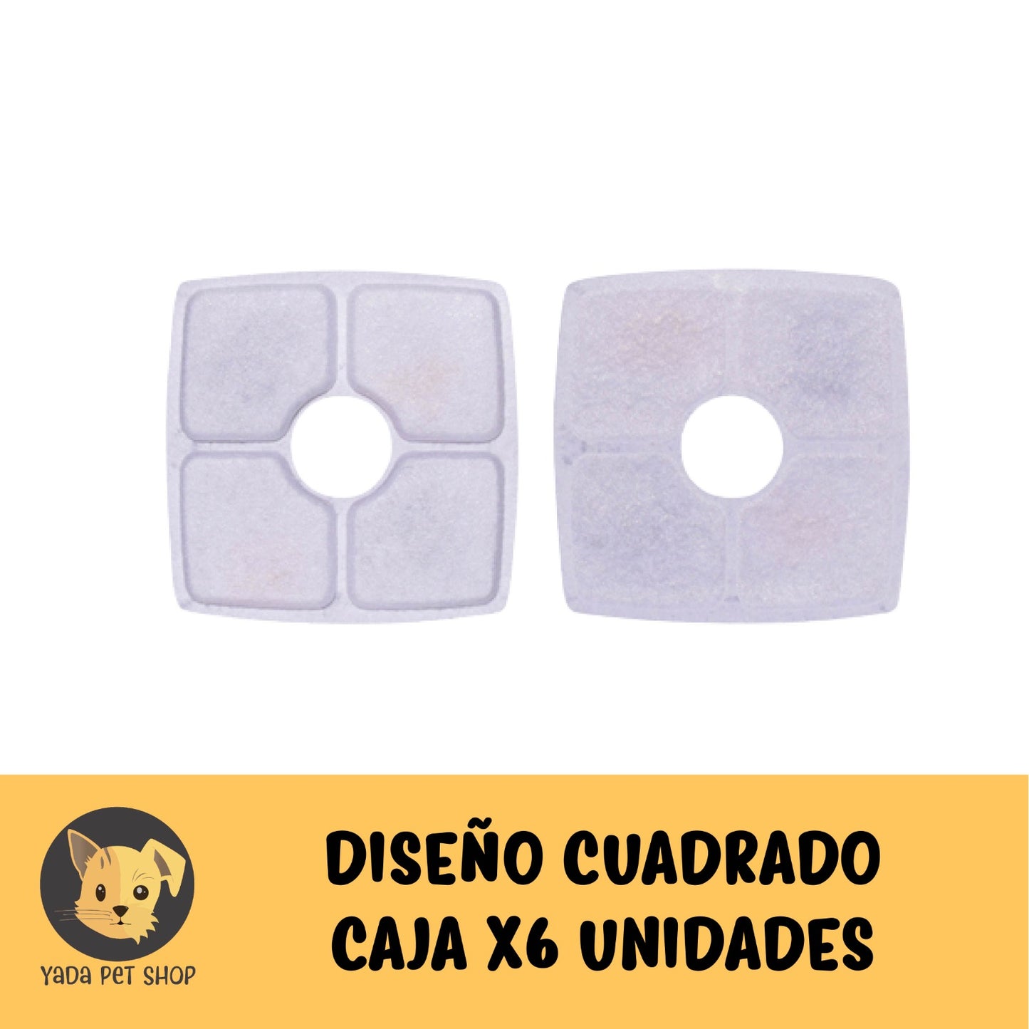 Caja x 6 unidades de filtro cuadrado para fuente