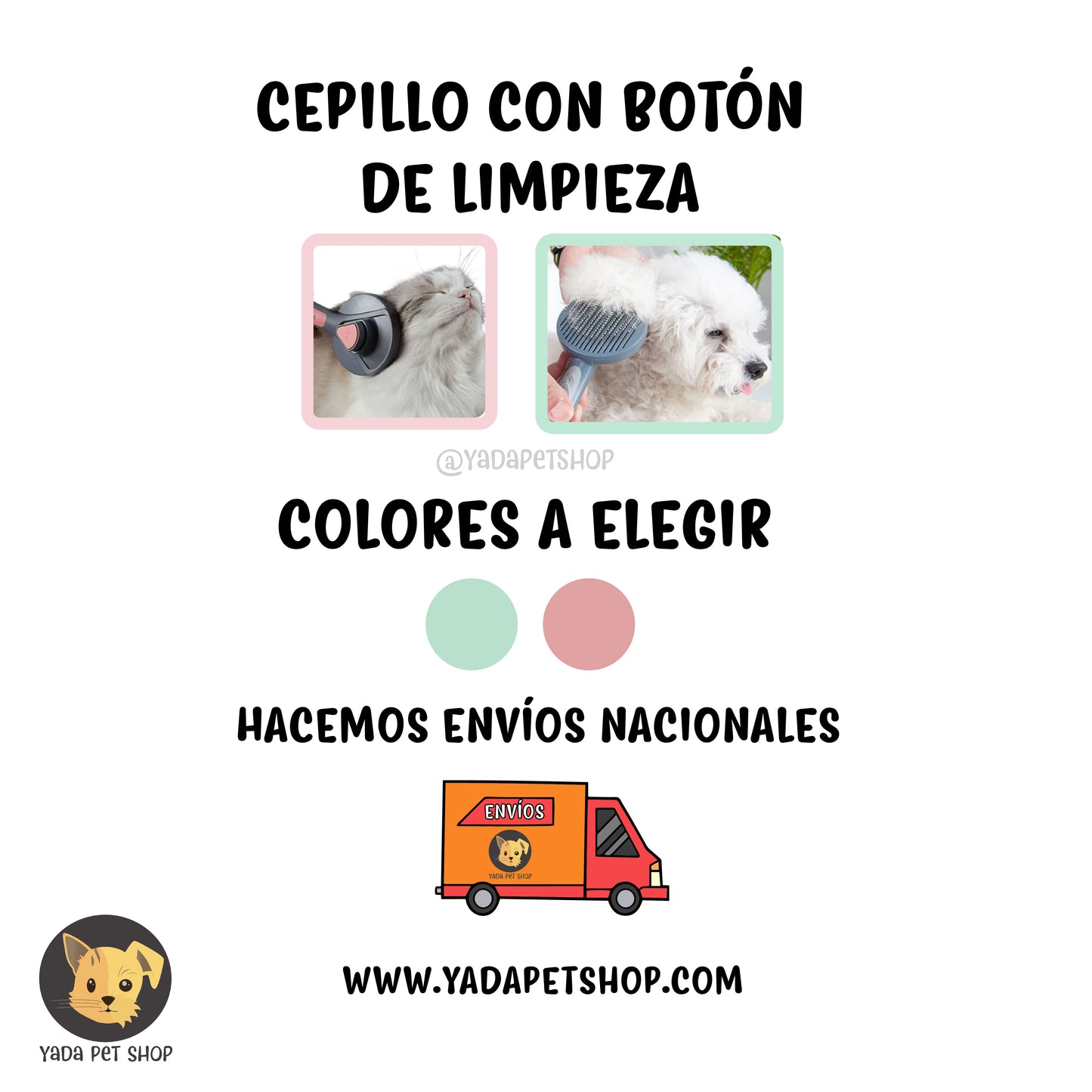 Cepillo con botón de limpieza