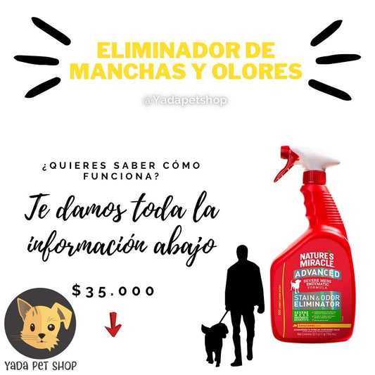 Eliminador de manchas y olores Natures miracle 🌿