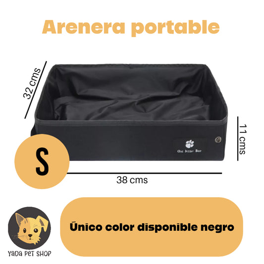 Arenera Portable para Gatos | Fácil de Transportar y Limpiar